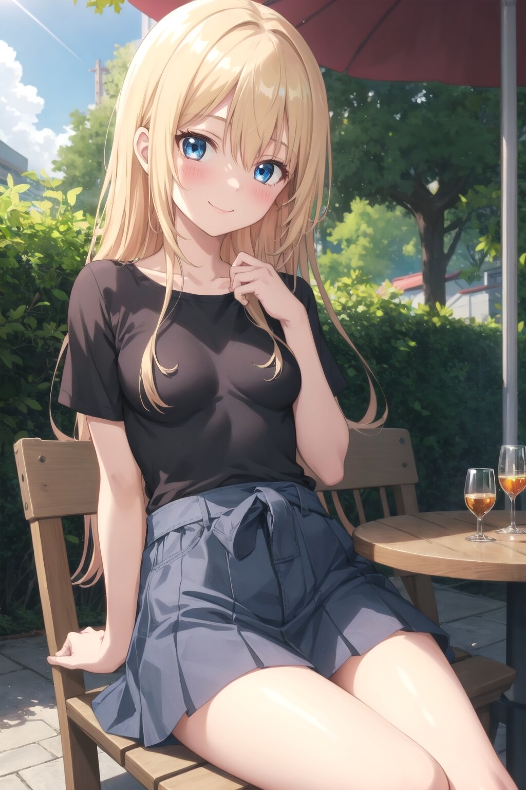 カフェでまったり愛梨紗ちゃん