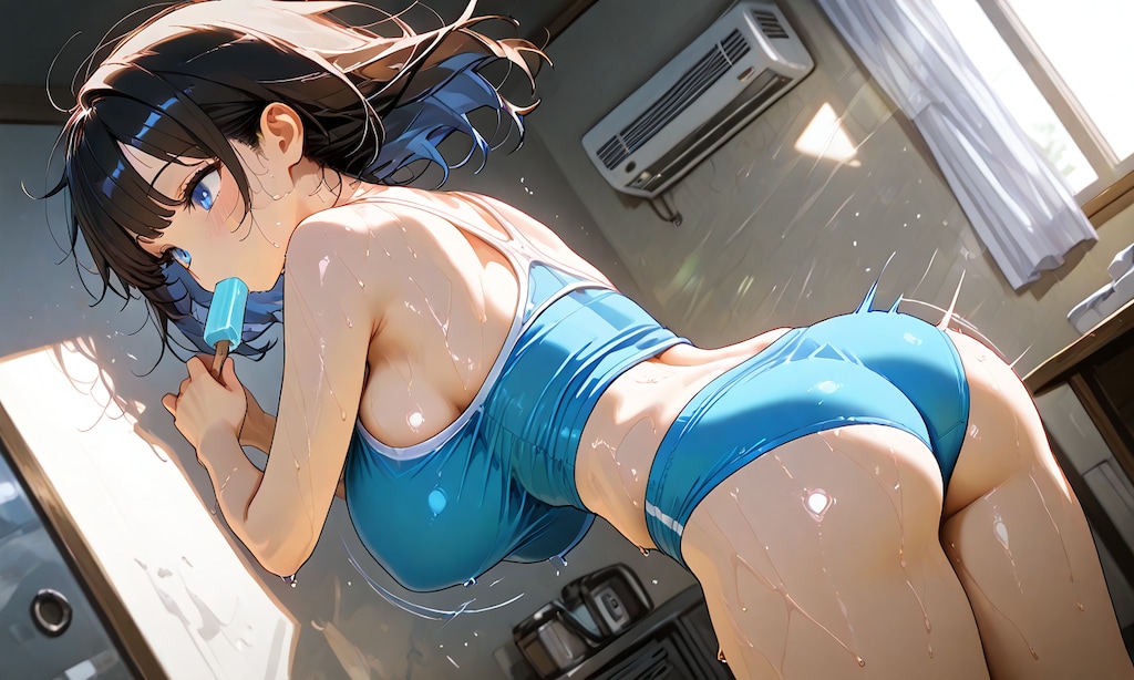 涼しい部屋のアイス