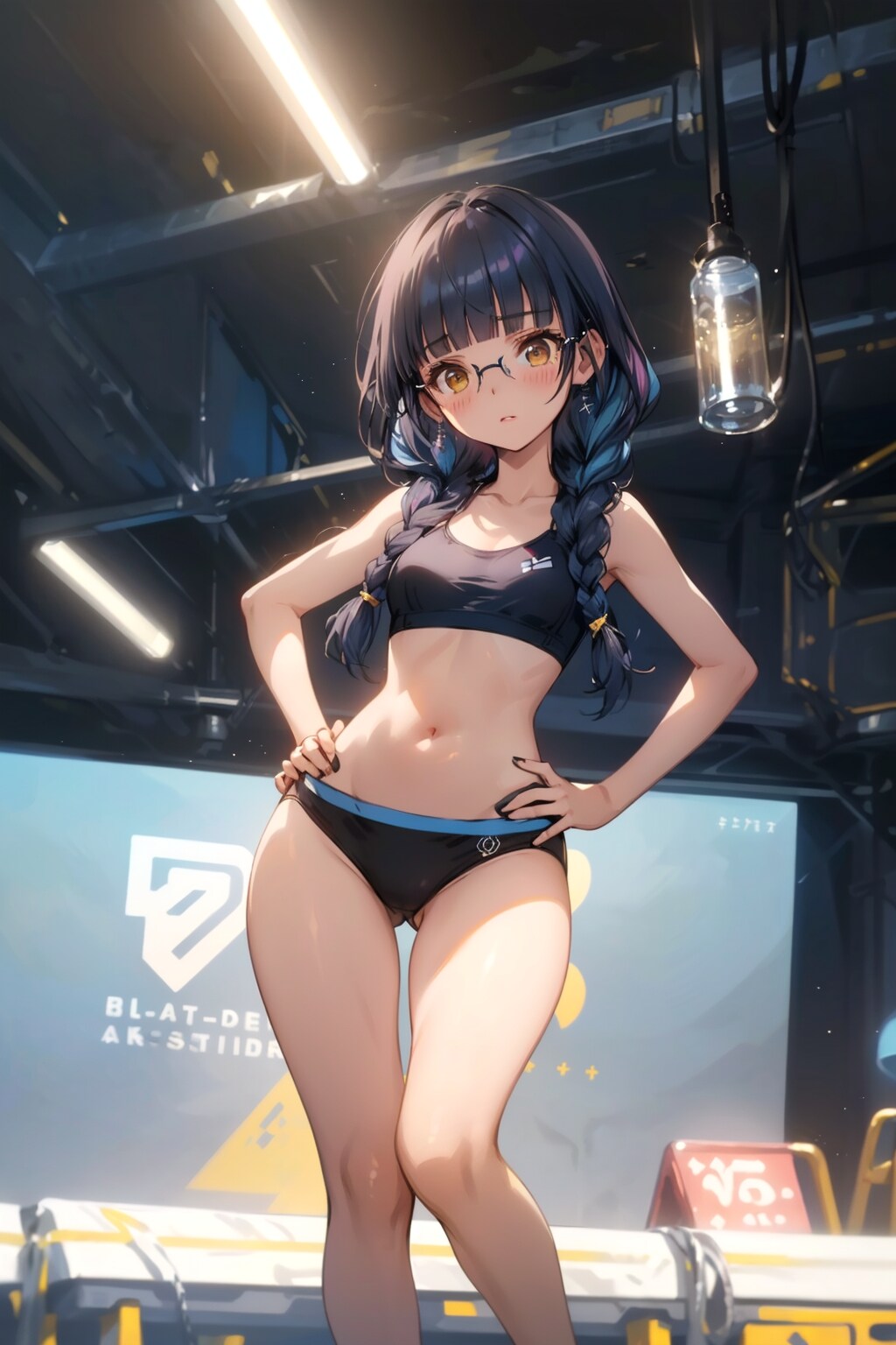 スポブラの眼鏡っ娘