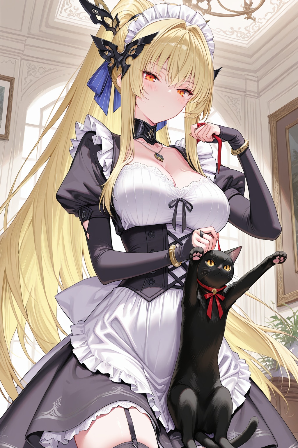 ツリ目メイドさん | の人気AIイラスト・グラビア