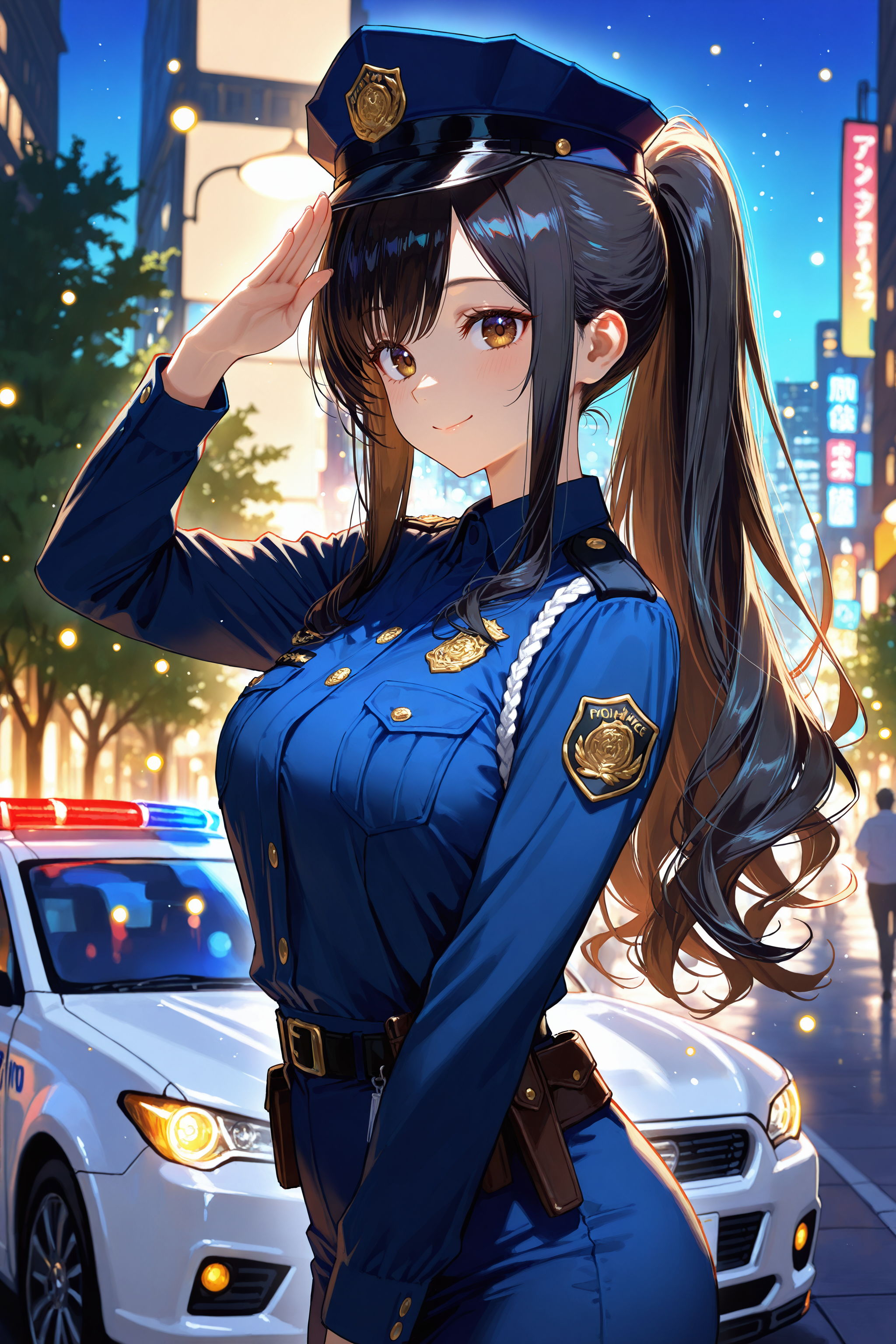 異世界の女神さま（アマテラスさん）警察官Ver