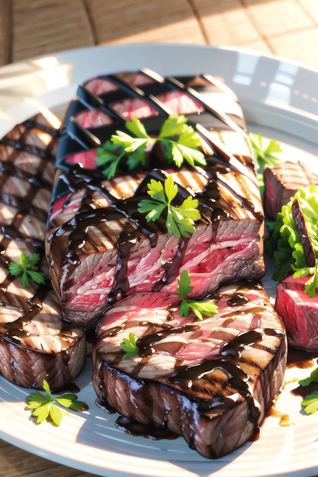 分厚いステーキ