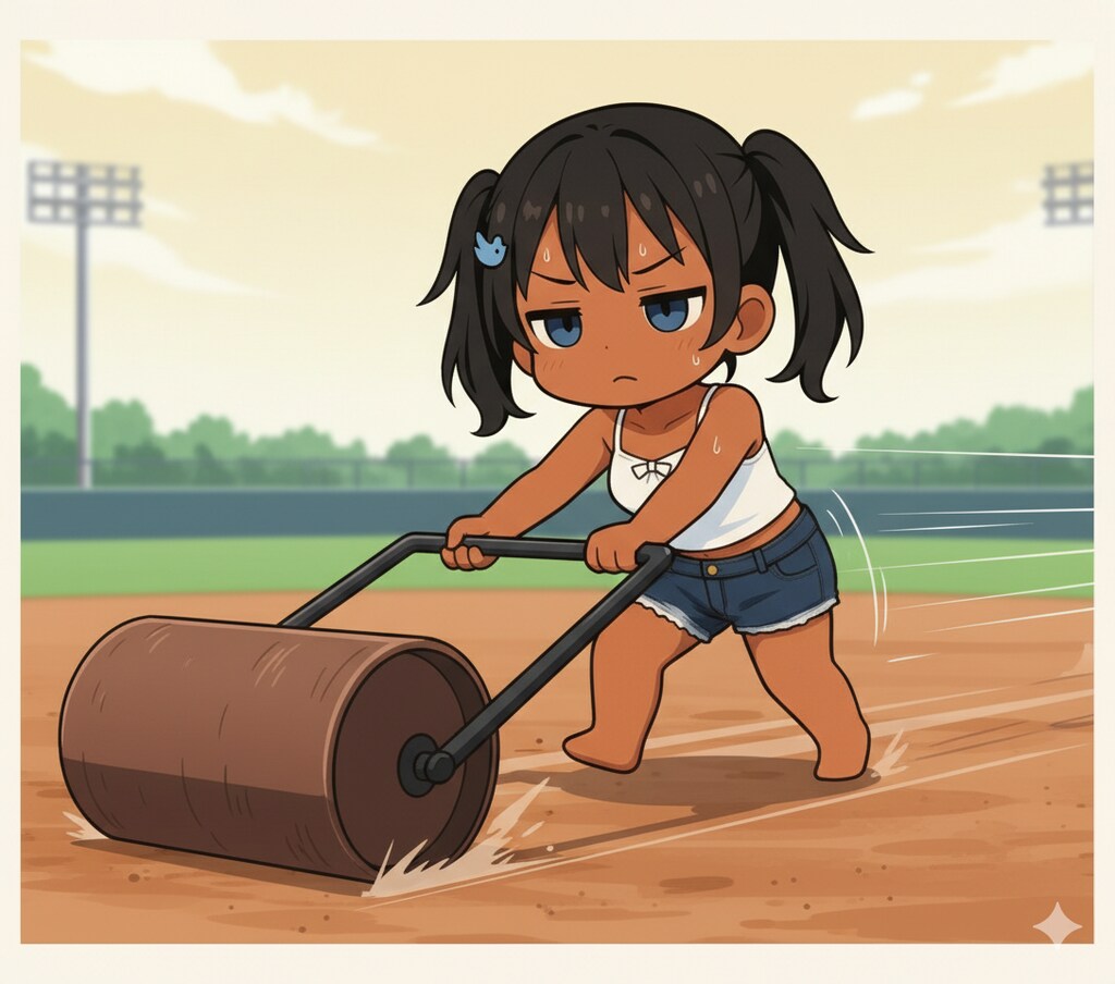 【こなつちゃん】コンダラを正しく使う、こなつちゃん