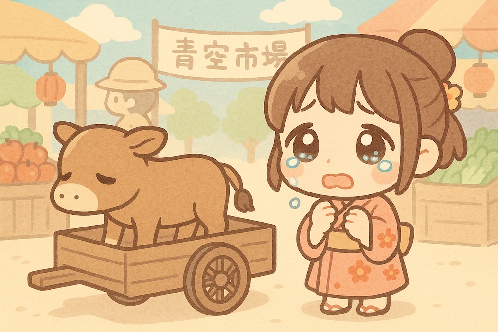 ドナドナ(市場に到着)