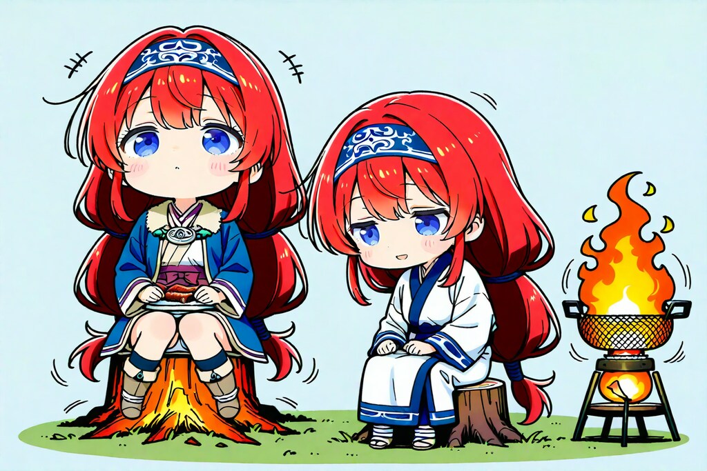 コロポックル赤髪お兄ちゃんズ・ウトウトしてきた……