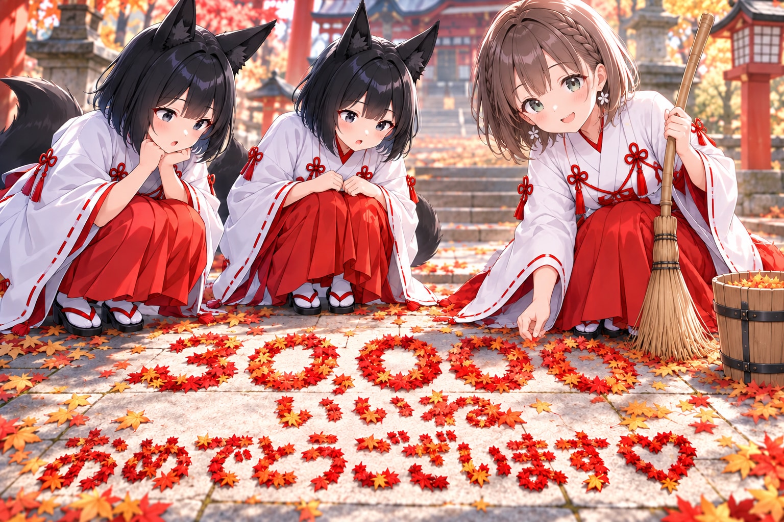 okesa5963さん、30,000いいねおめでとうございます♪ | の人気AIイラスト・グラビア