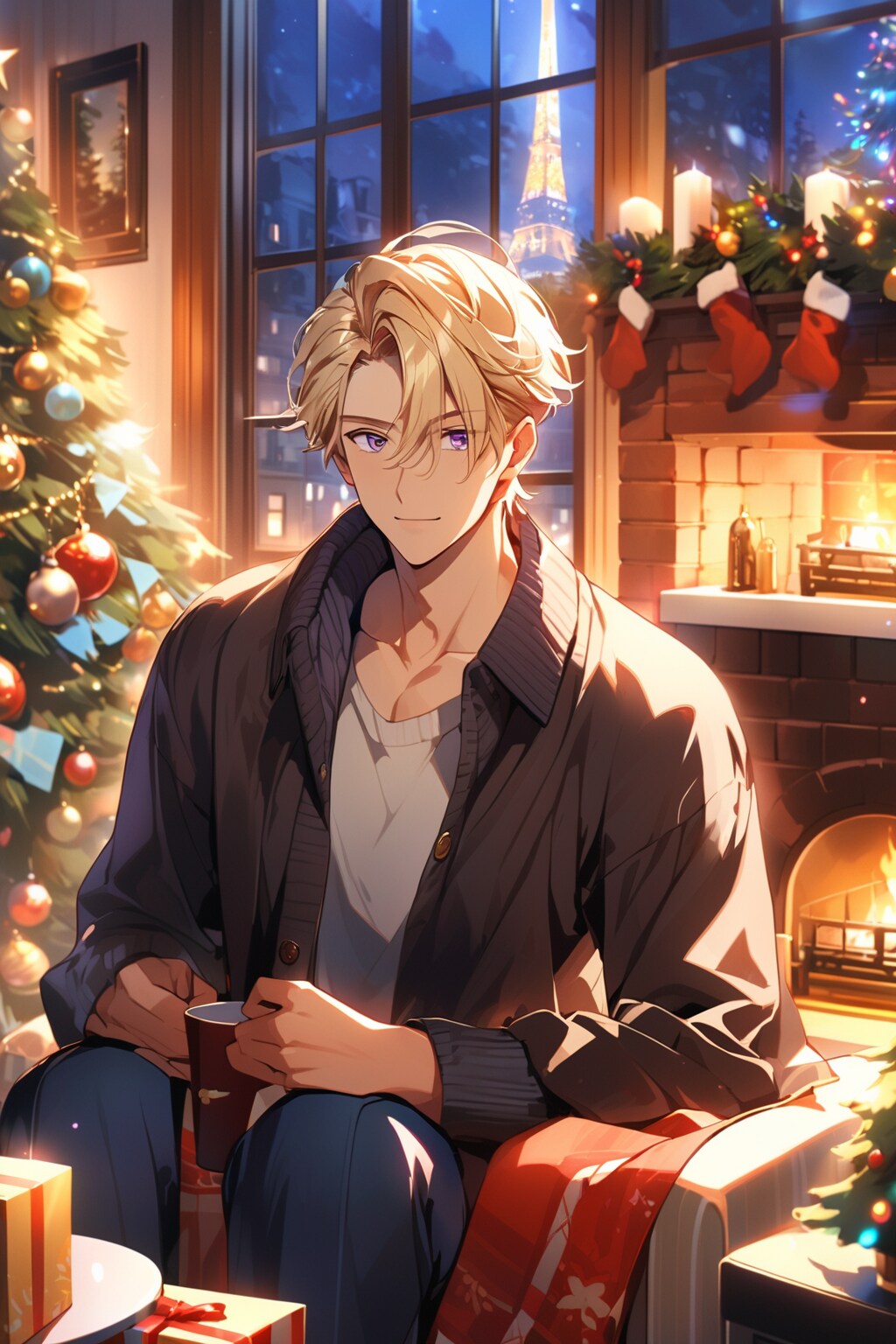 自宅にて | の人気AIイラスト・グラビア