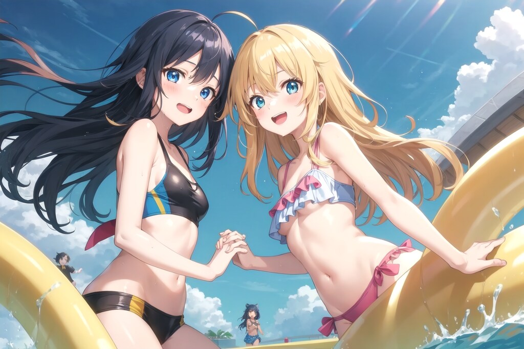 お友達と遊ぶ愛梨紗