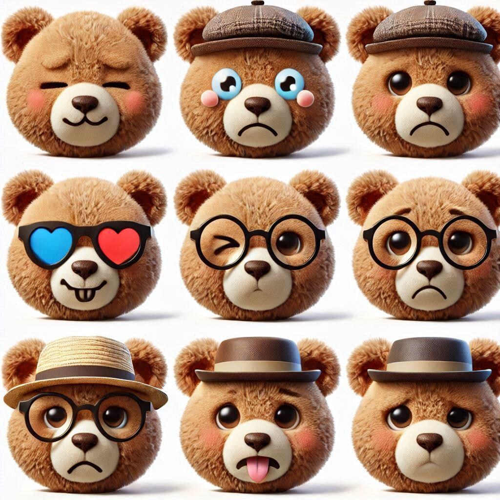 クマさんの顔だけ🤣