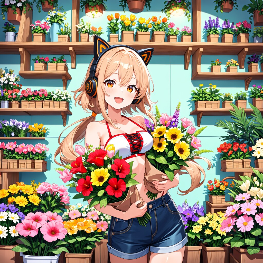 021.薄着な花屋さん | の人気AIイラスト・グラビア