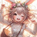 擬人化うさちゃん 4枚目