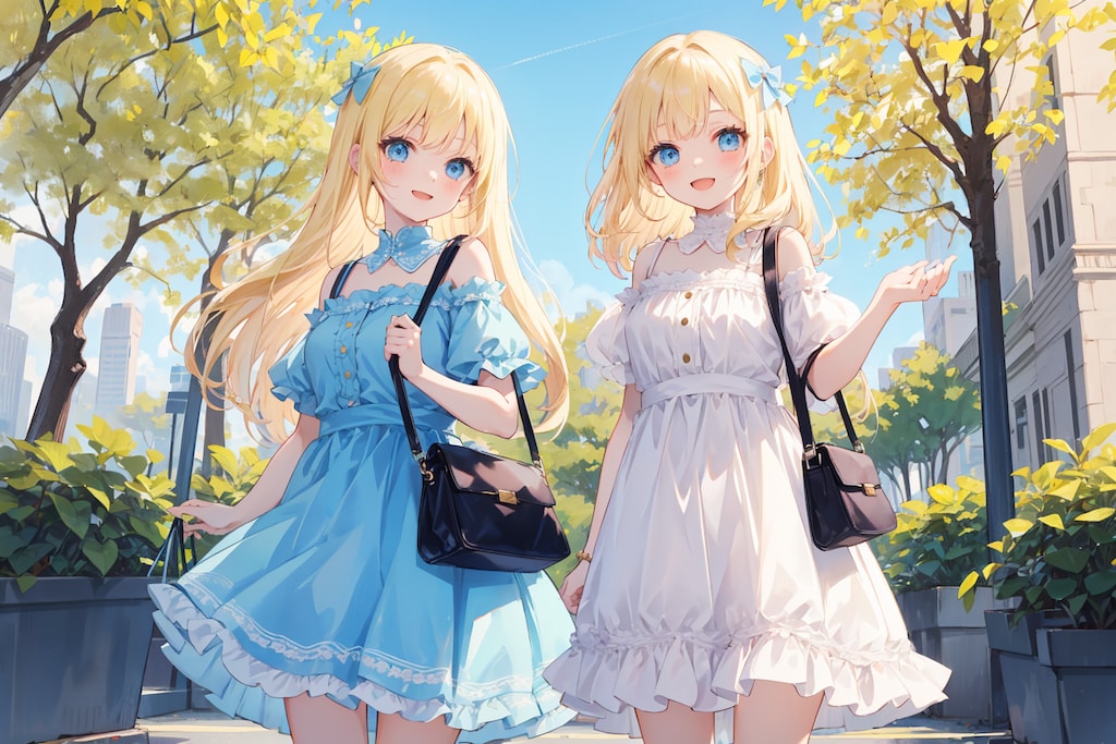 双子の双子コーデ