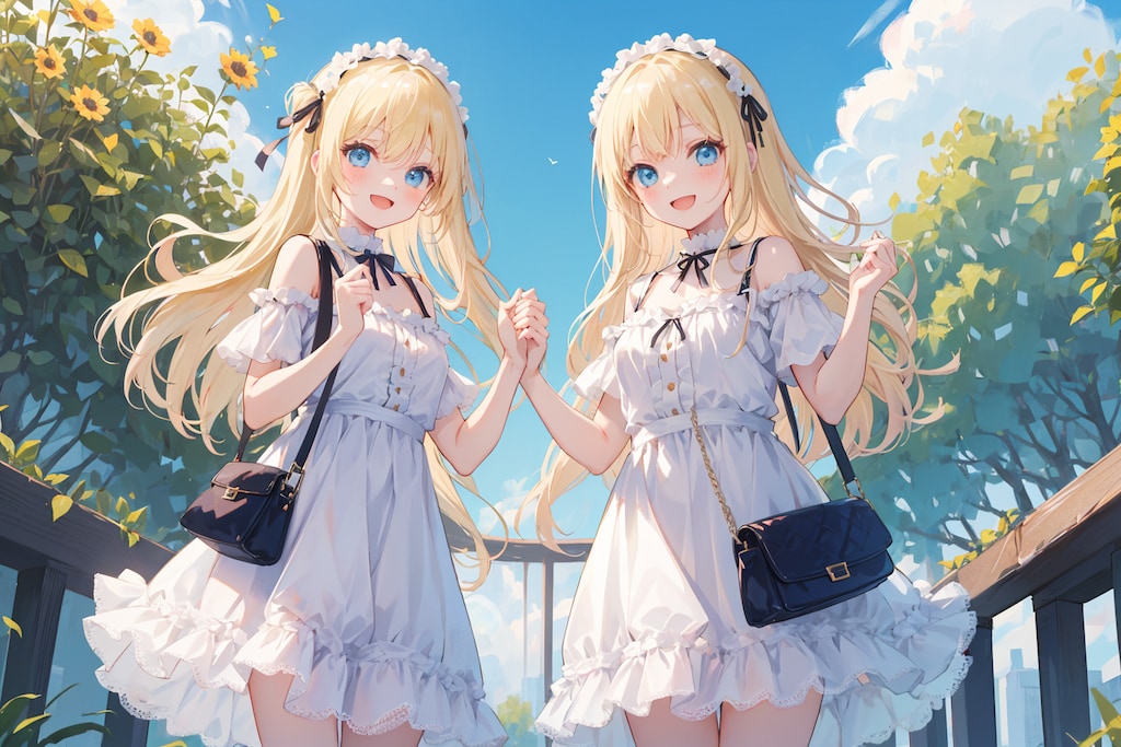 双子の双子コーデ