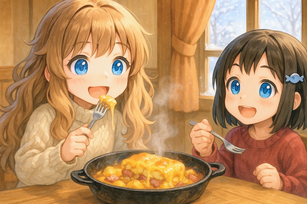 タルティフレットと小さな女の子