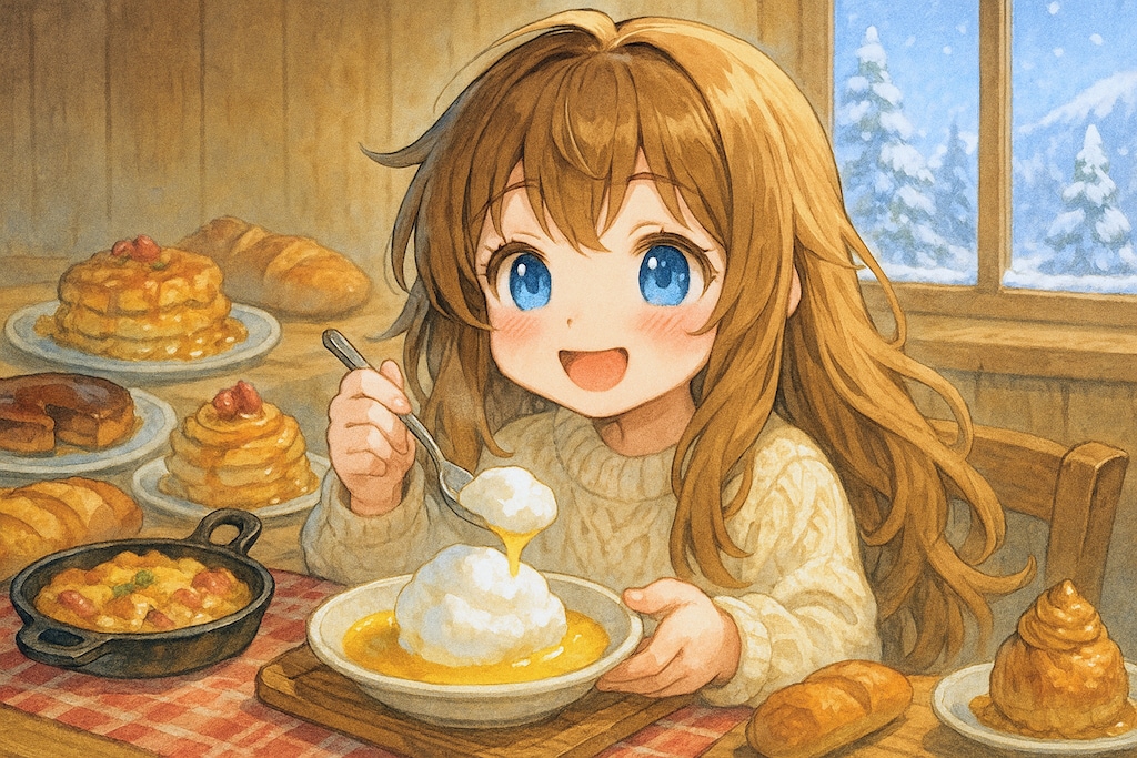 タルティフレットと小さな女の子