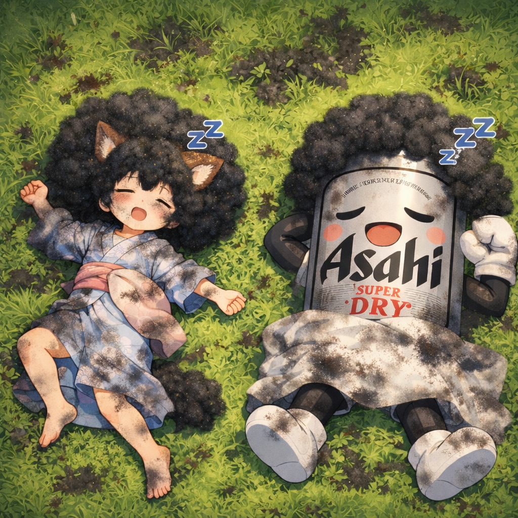 旅館で寝過ごした小さな女の子