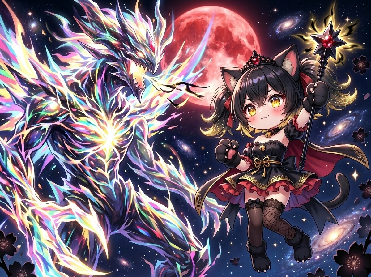 黒ツイにゃん VS 人々の眠りを妨げるカオス
