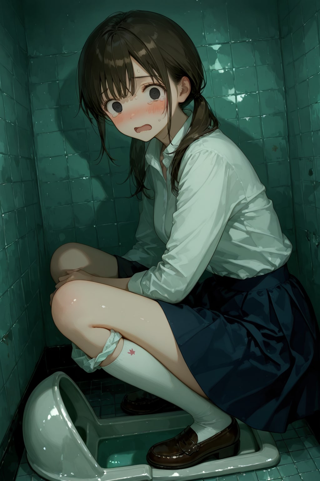 無理矢理開けられたドア
