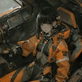black & orange astronaut  [sci-fi mode] 7枚目