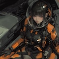 black & orange astronaut  [sci-fi mode] 11枚目
