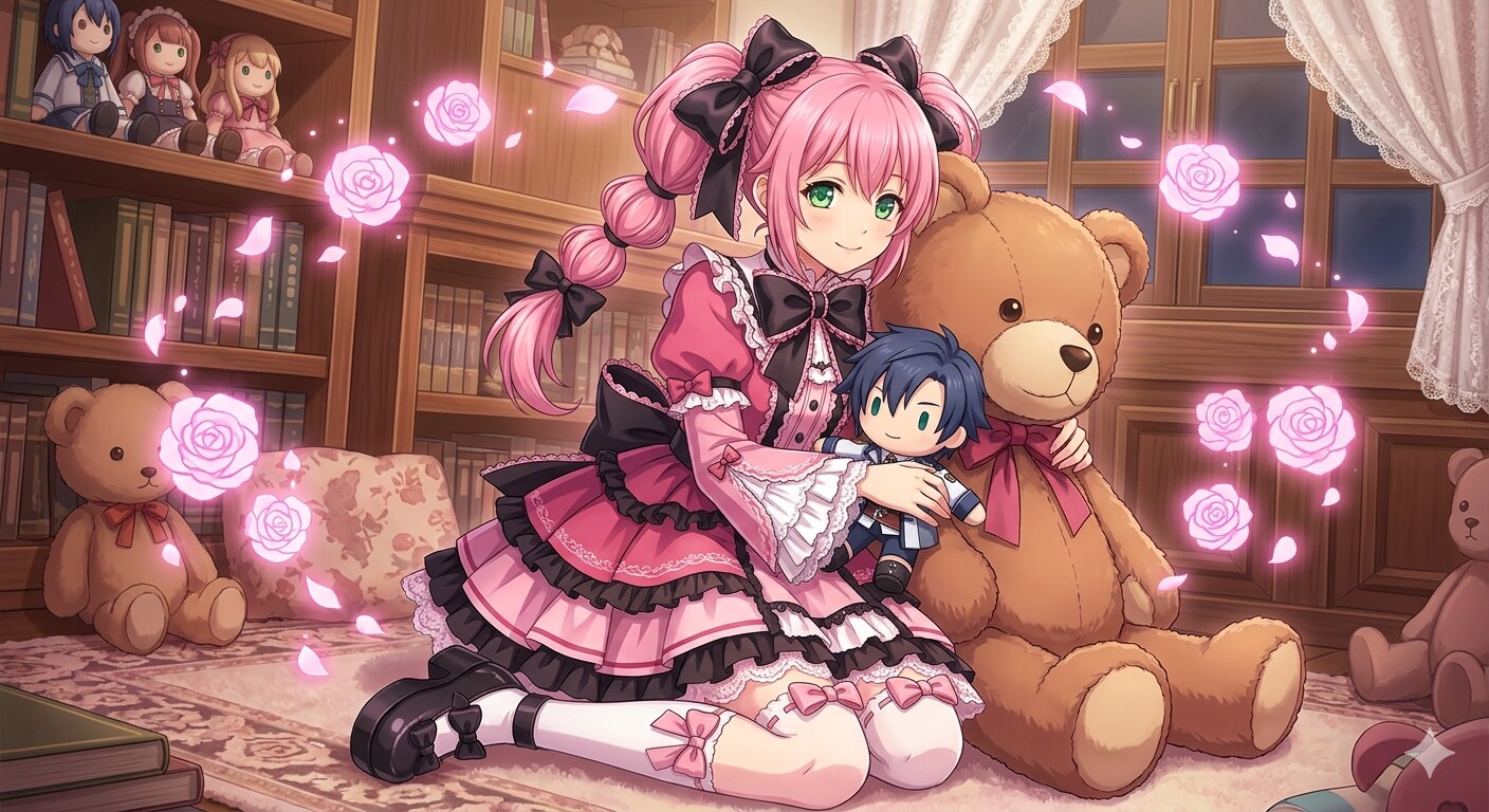 ぬいぐるみと少女 | の人気AIイラスト・グラビア
