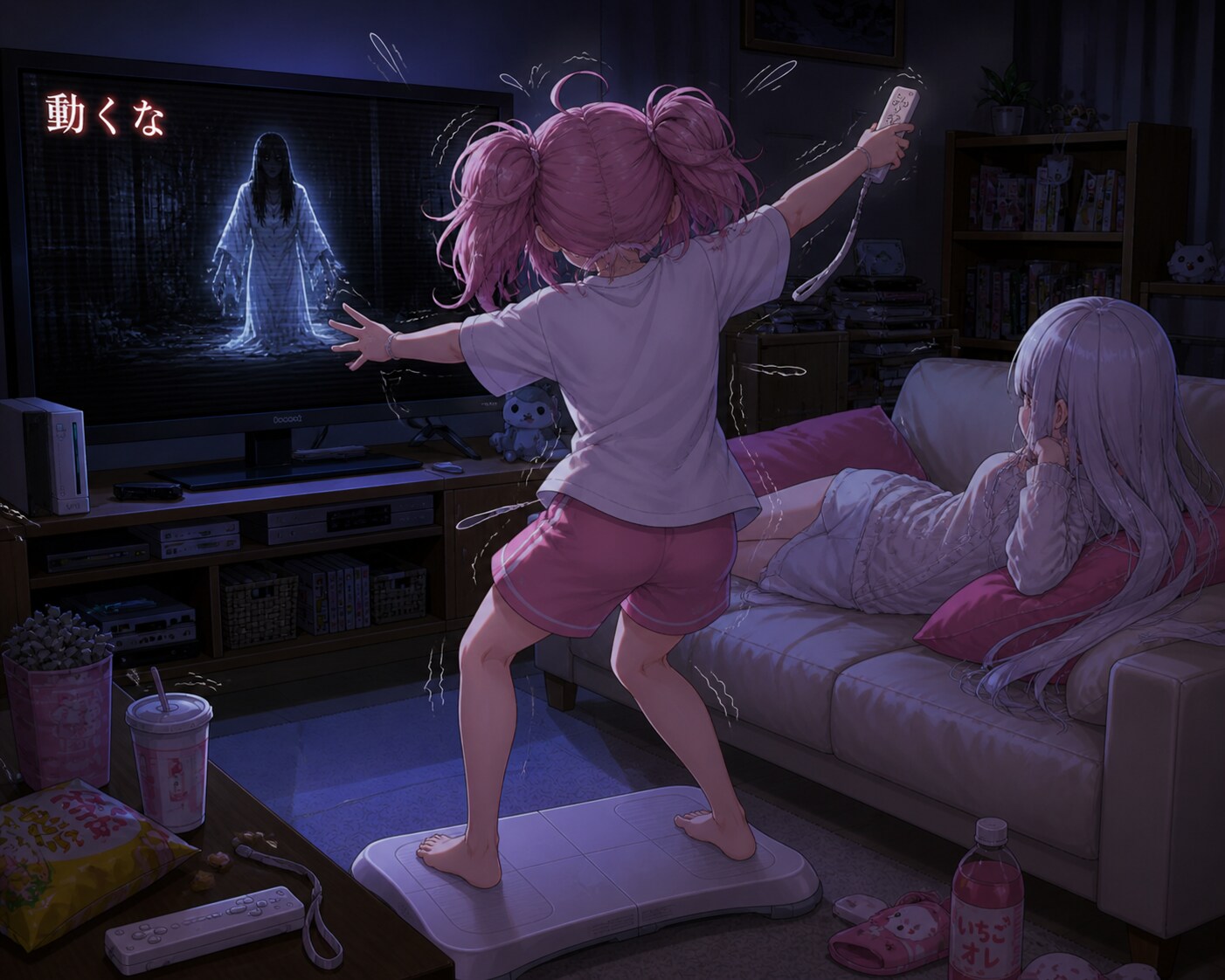 動くなって言ってるのに…