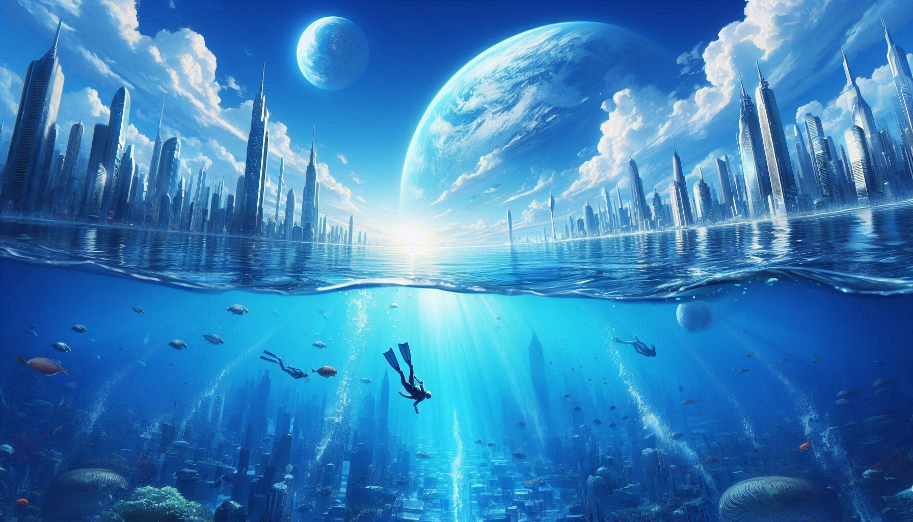 水の惑星 | の人気AIイラスト・グラビア