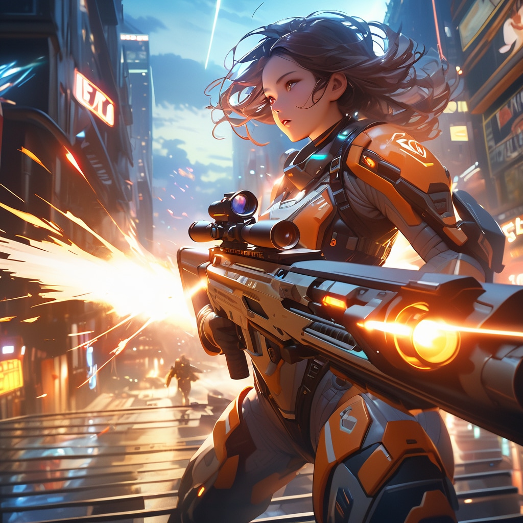 バックブラストのあるライフル