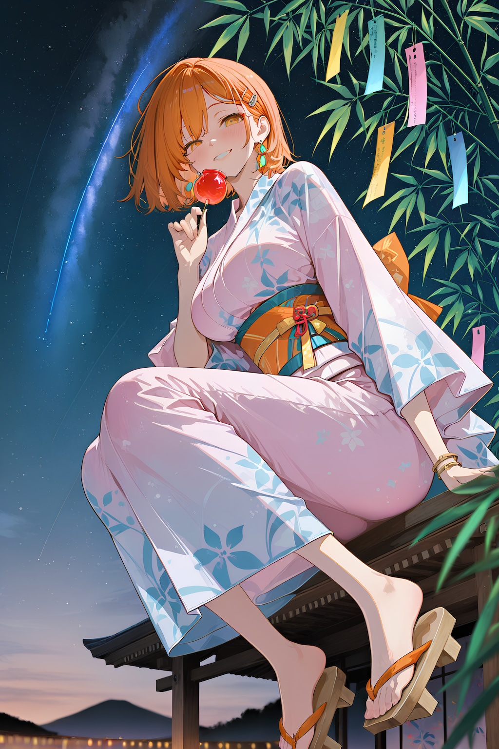 りんご飴　APRICOTちゃんの七夕 ラスト