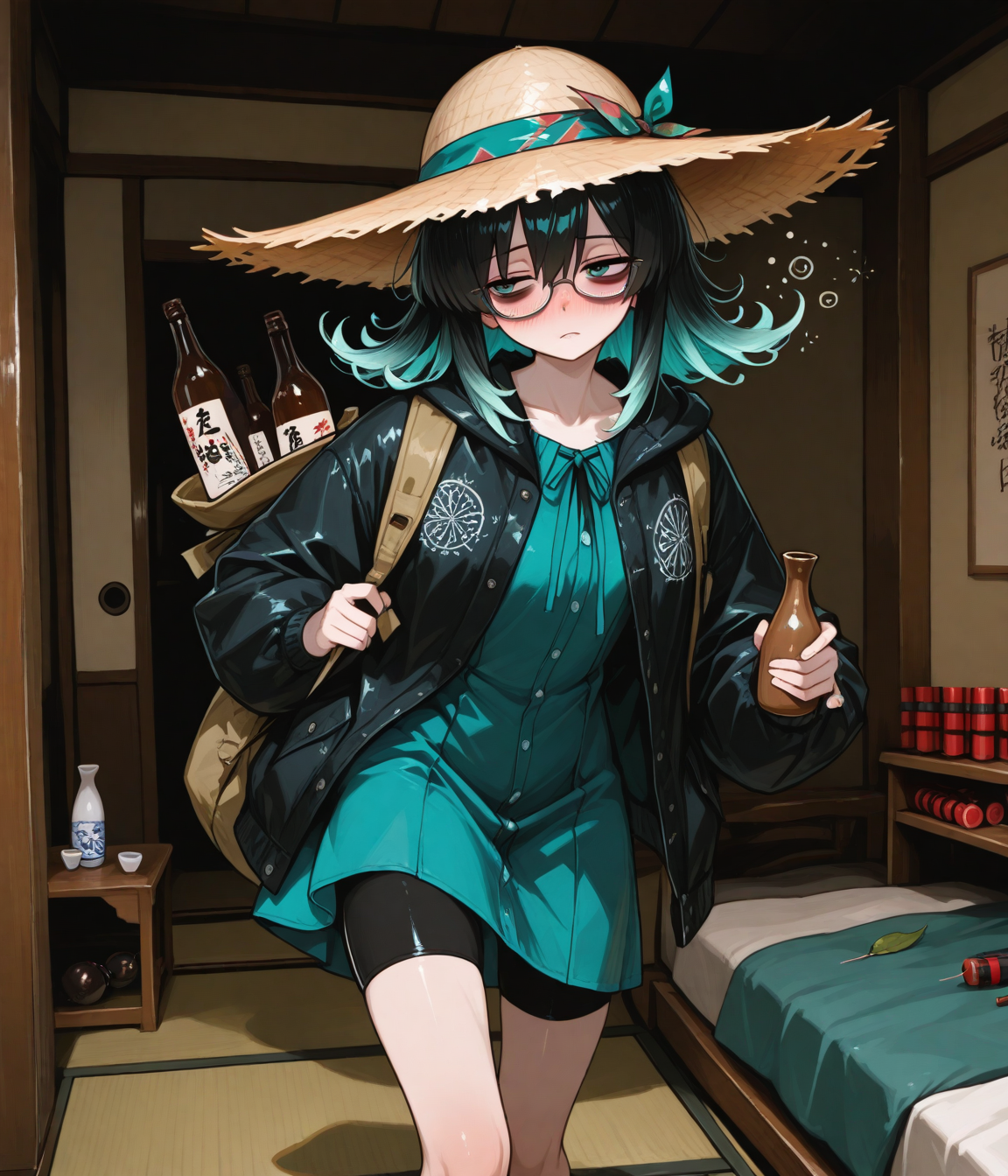 うえっへへ…酒を残して死ねるかってんだあ…