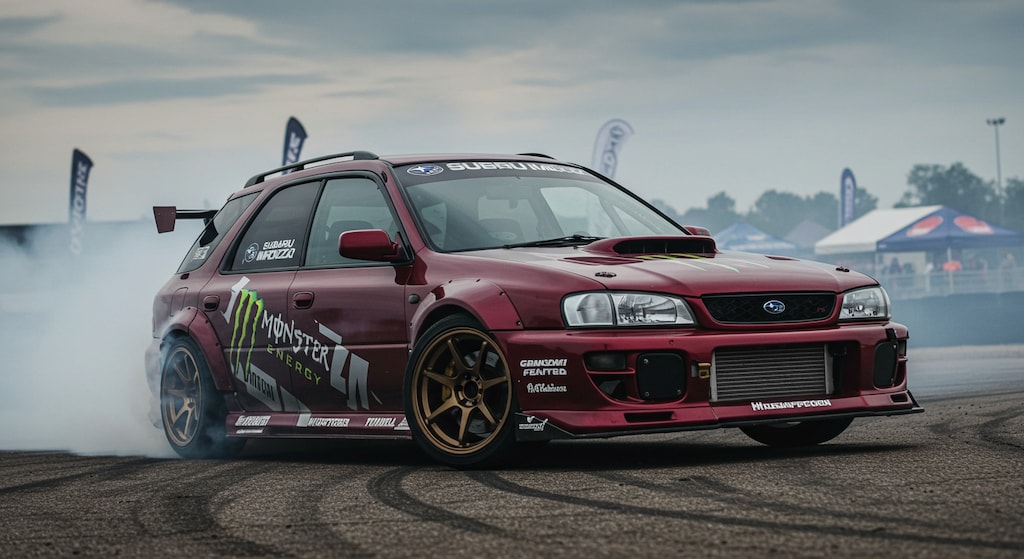 モンスターエナジーインプレッサスポーツワゴンのドリ車