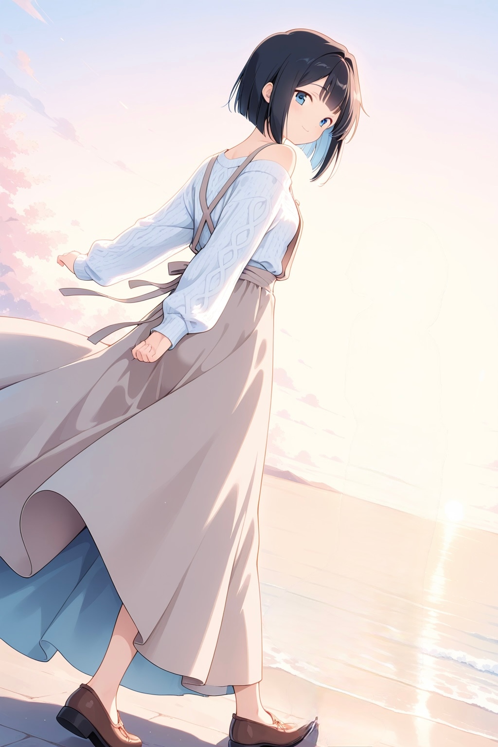 水平線と朝日