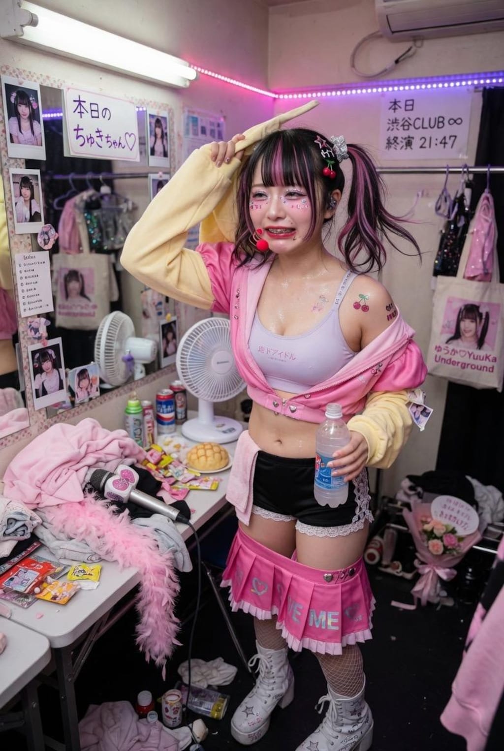 地下アイドル？着替え中