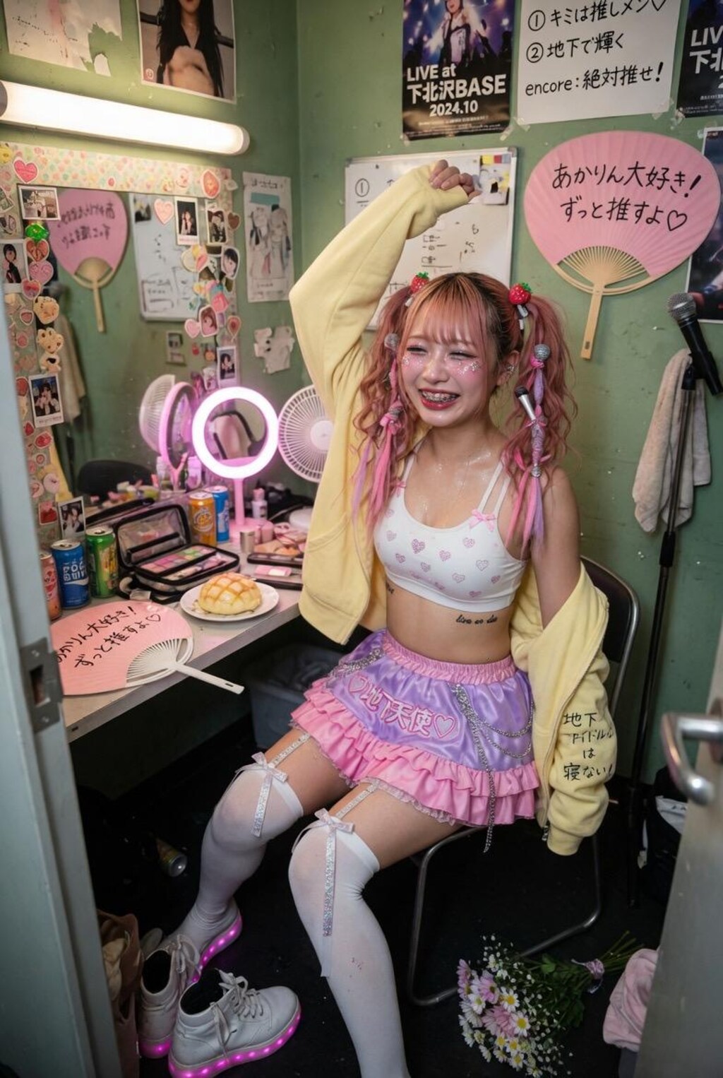 地下アイドル？着替え中