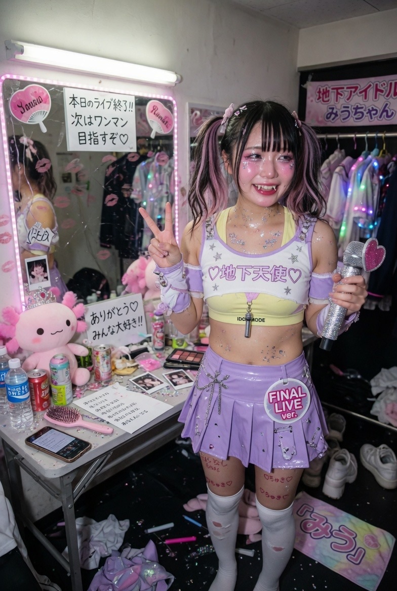地下アイドル？着替え中