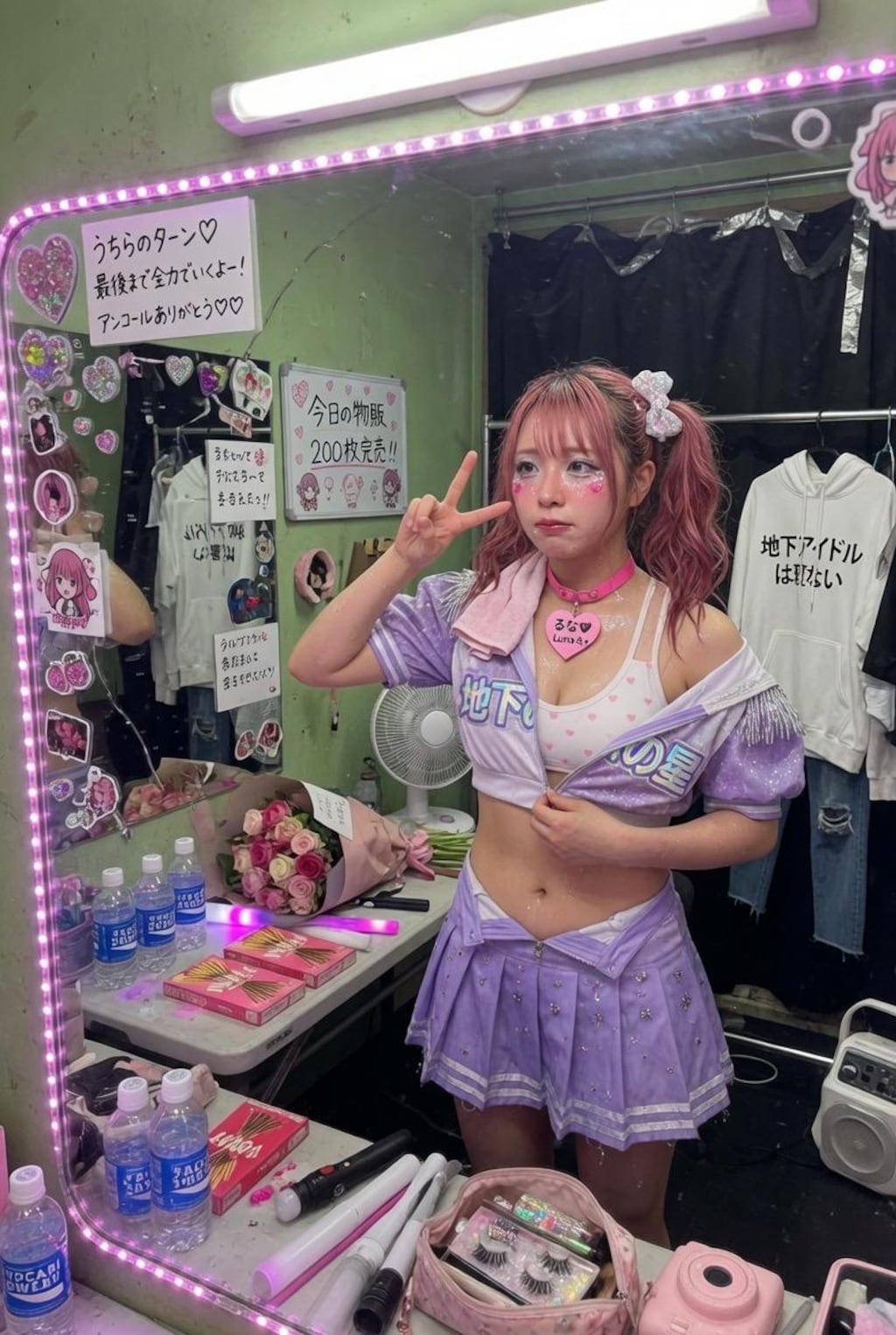 地下アイドル？着替え中