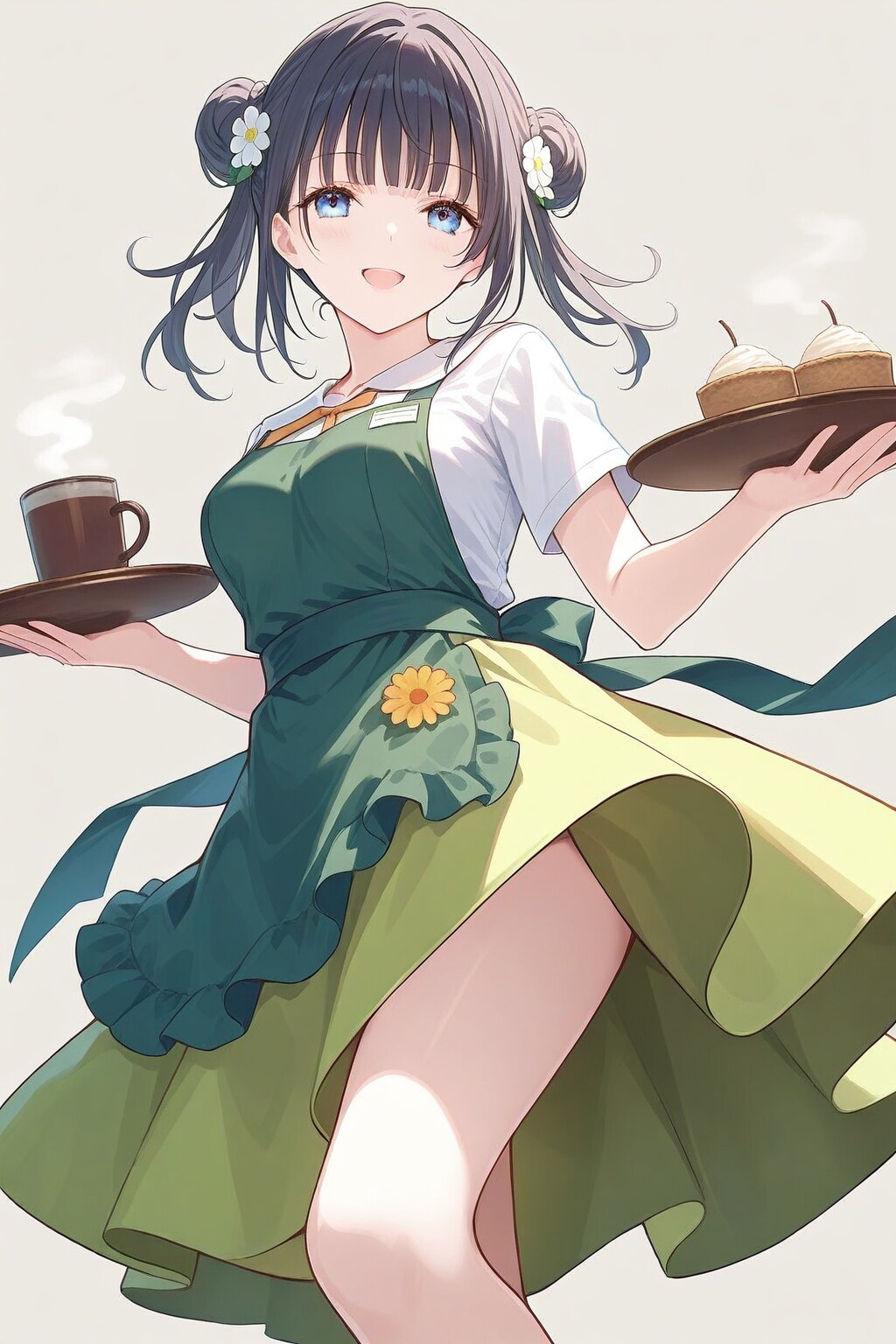 カフェで働くおだんごちゃん☕️🍡✨