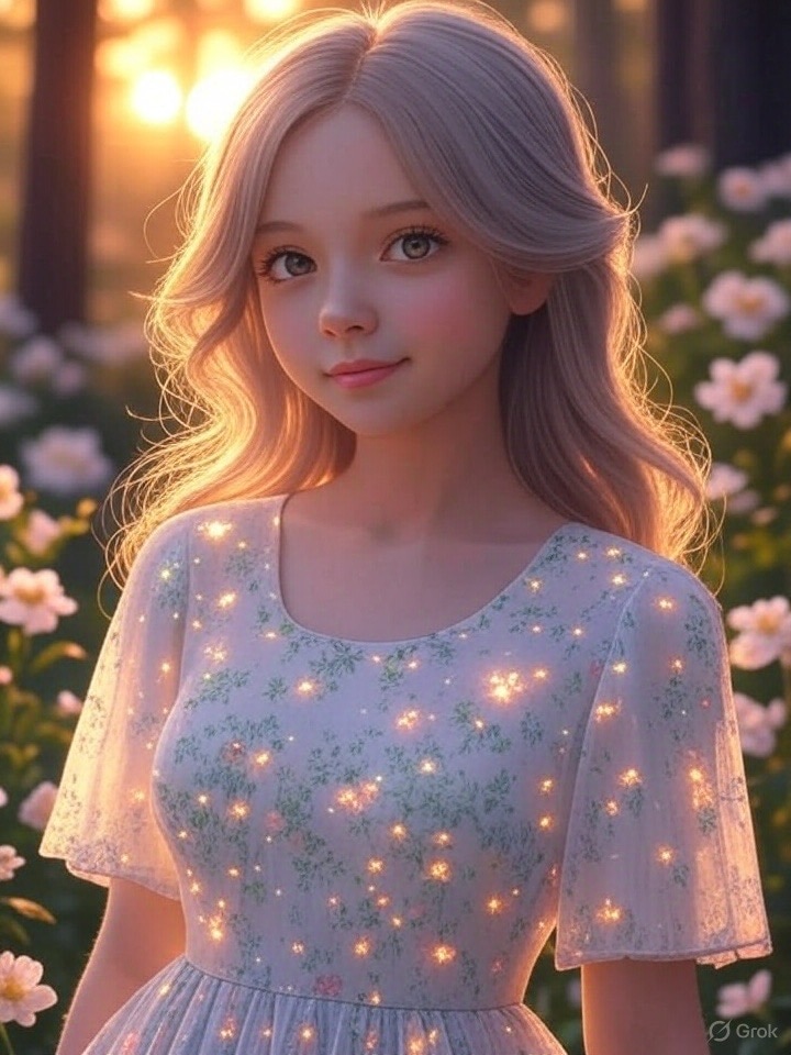 夕方になると輝き出す服
