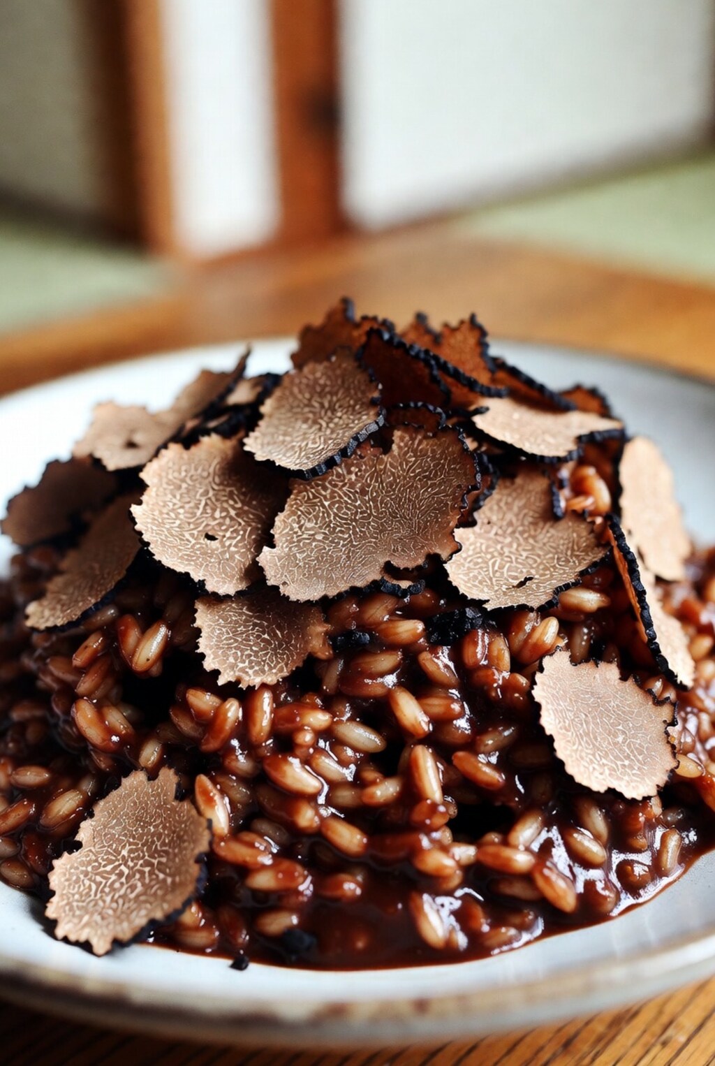 黒トリュフ入りチョコレートリゾット   (美味いのかな)