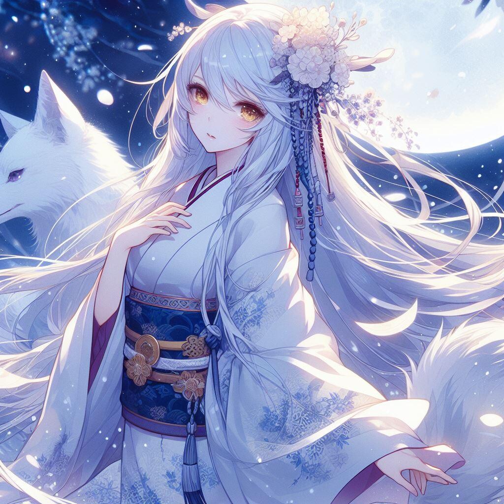 気高き月下の白狼姫
