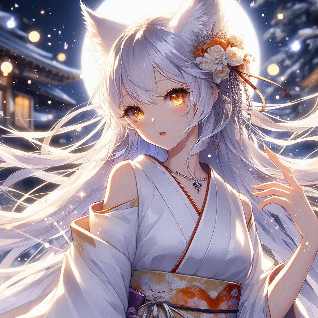 気高き月下の白狼姫