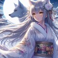 気高き月下の白狼姫 3枚目