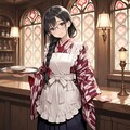 大正浪漫の純喫茶の店員さん 2枚目