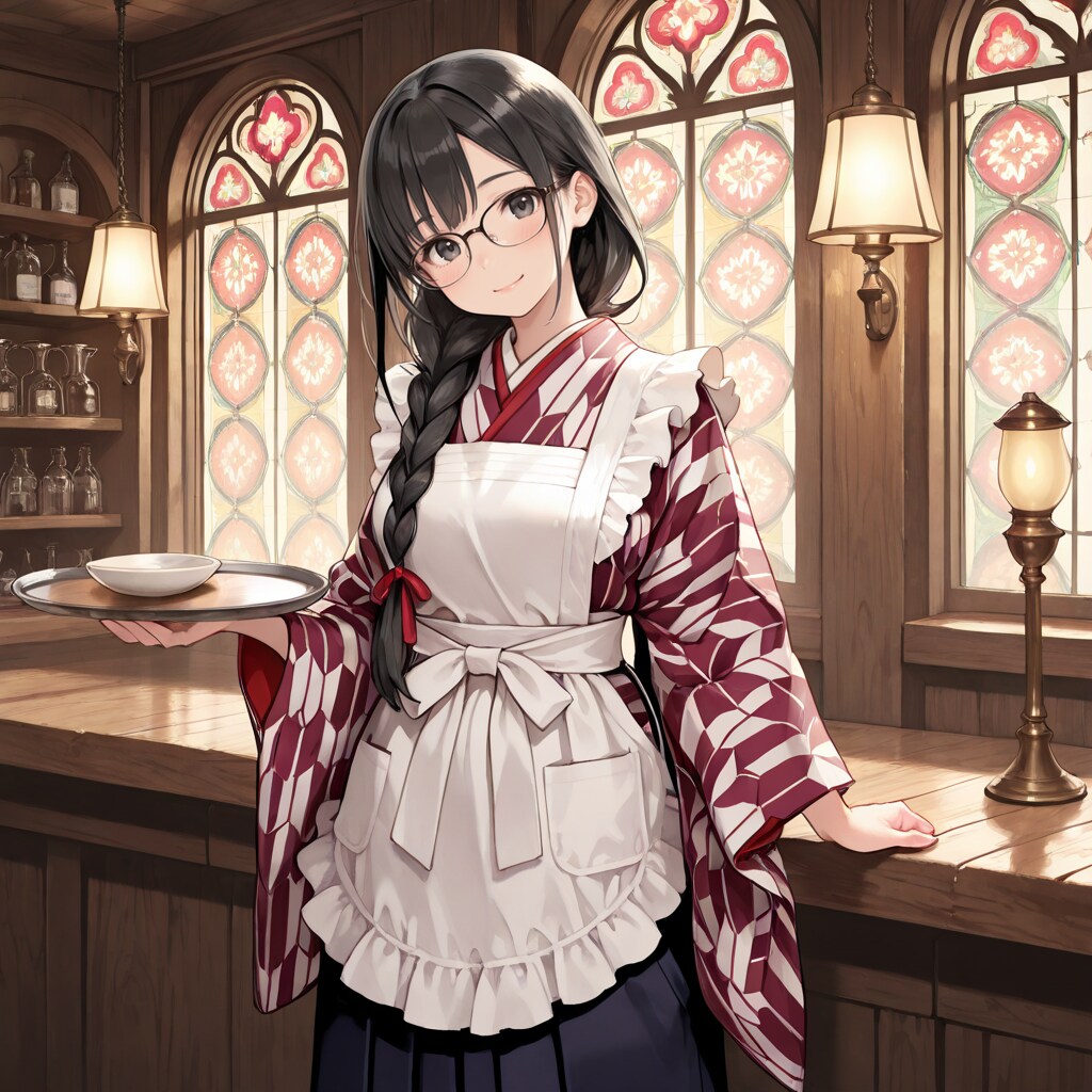 大正浪漫の純喫茶の店員さん