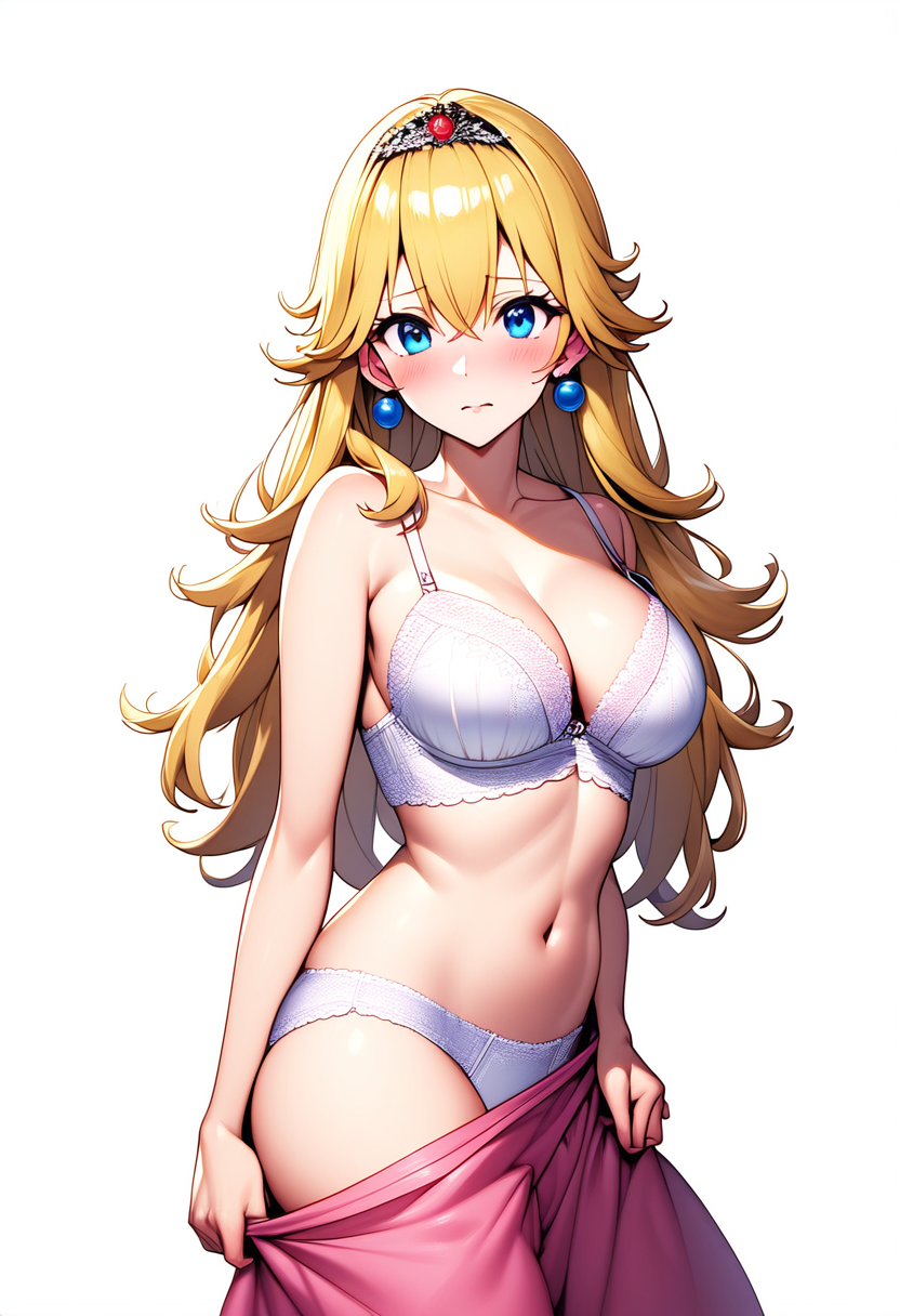 脱衣するお姫様