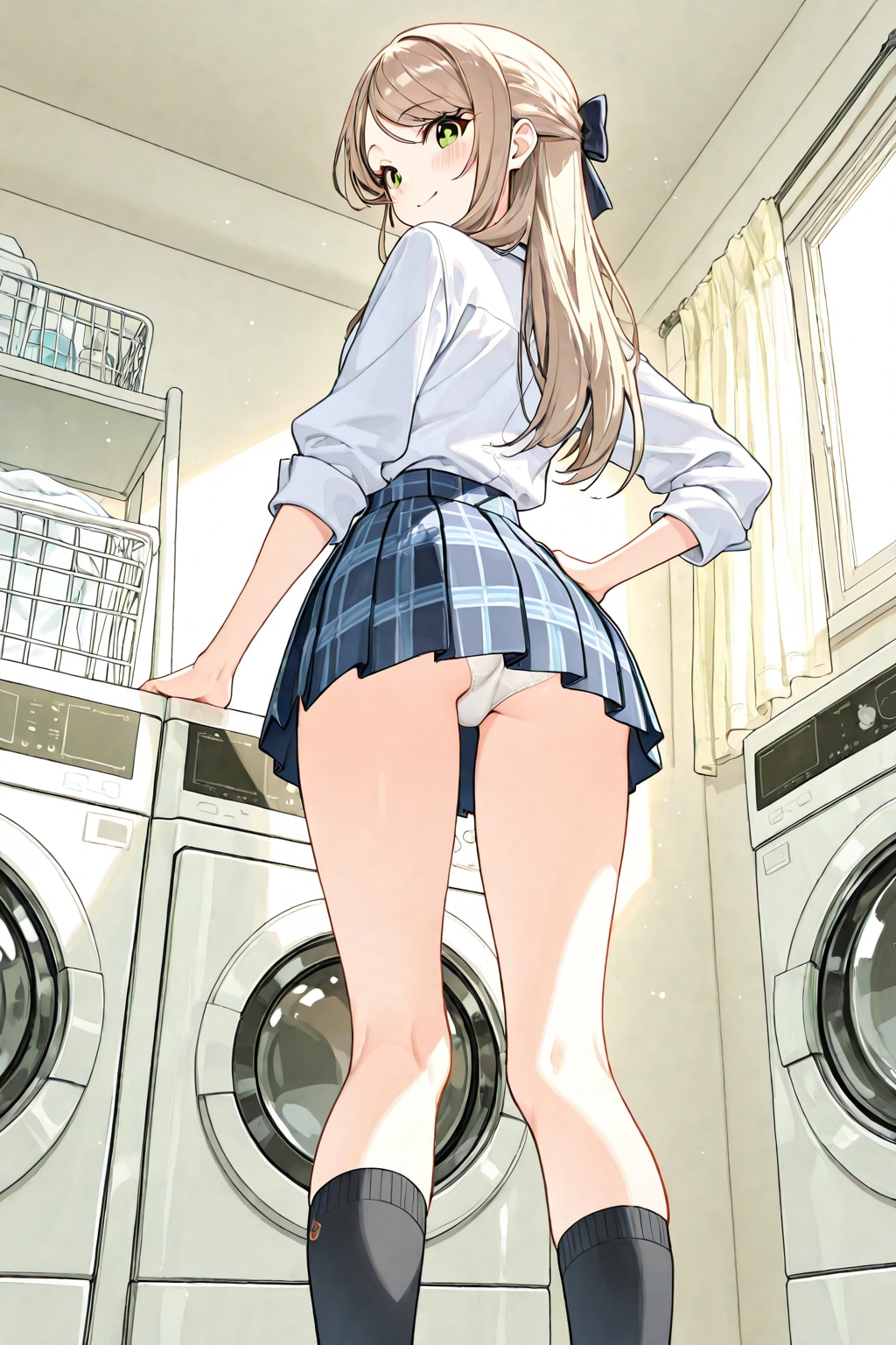 放課後の洗濯室