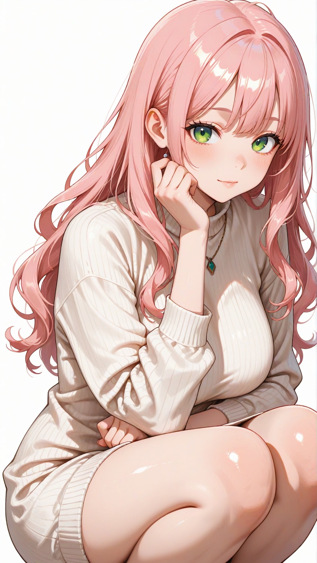 ロングニットセーター♡