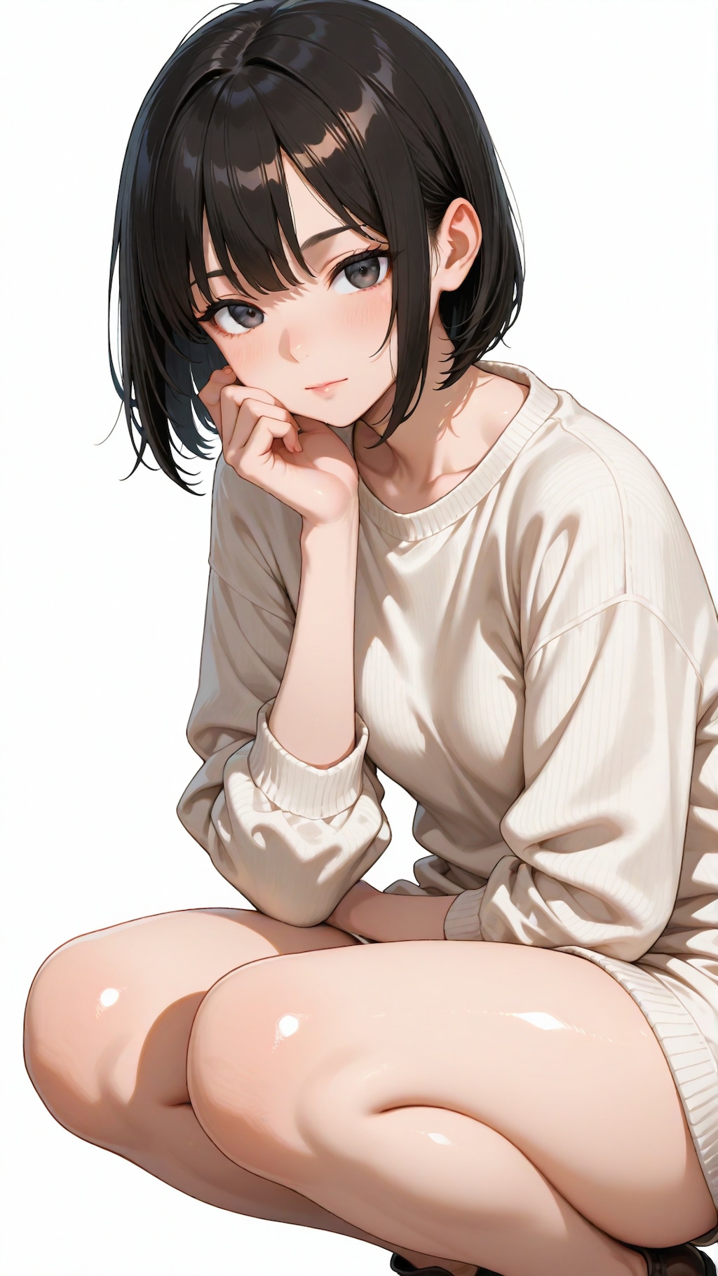 ロングニットセーター♡