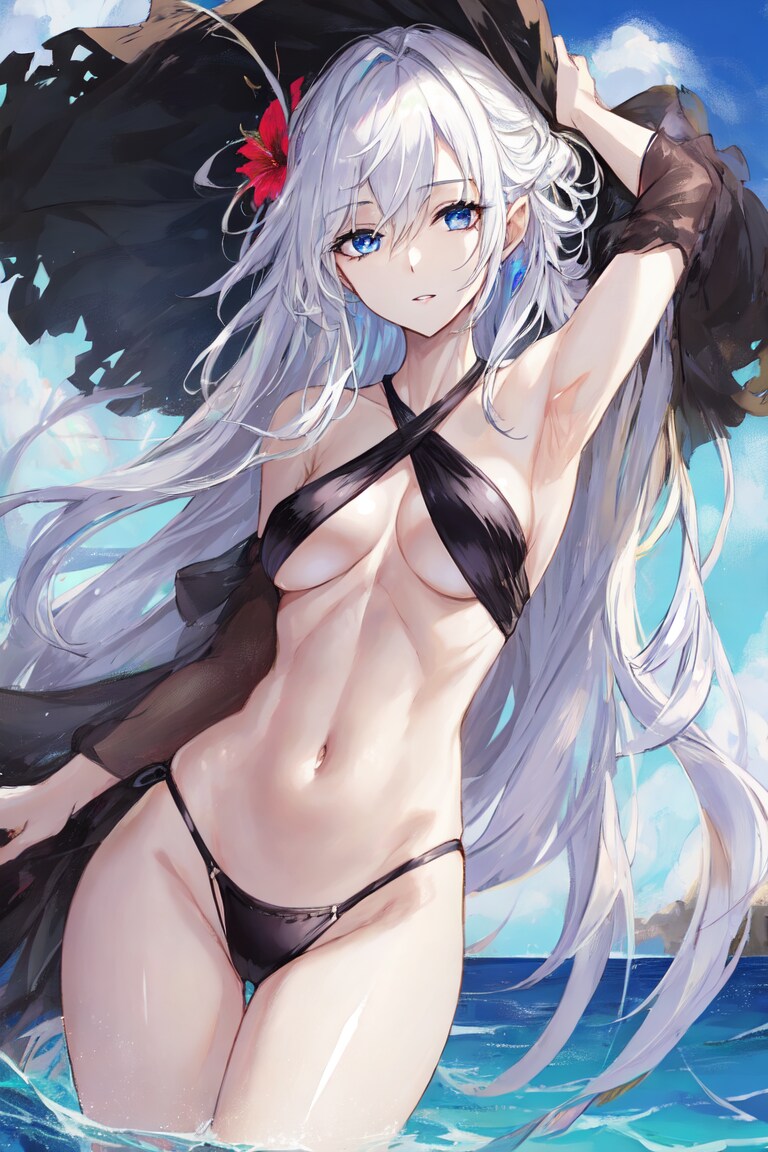 例の水着