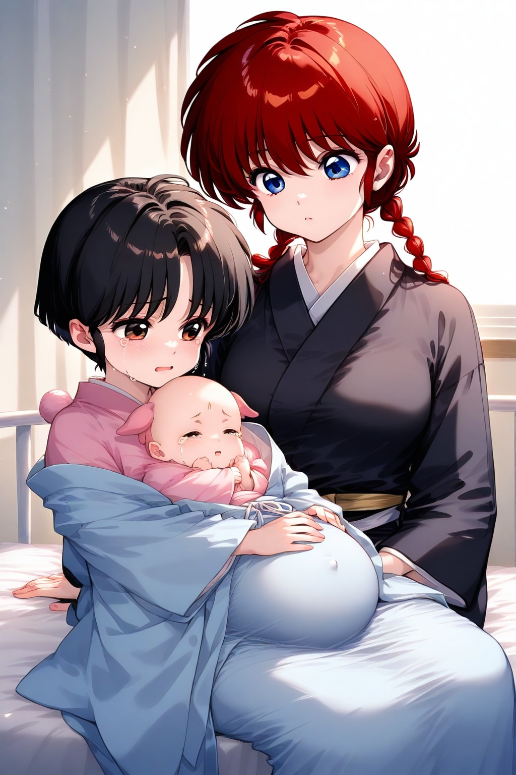 昭和風出産2 | の人気AIイラスト・グラビア